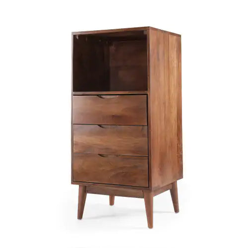 Wooden Three Bucket Cabinet