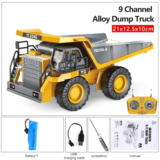 2.4G RC Excavator Remote Control Engineering Toy Truck