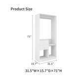 Gray Freestanding Closet Organizer