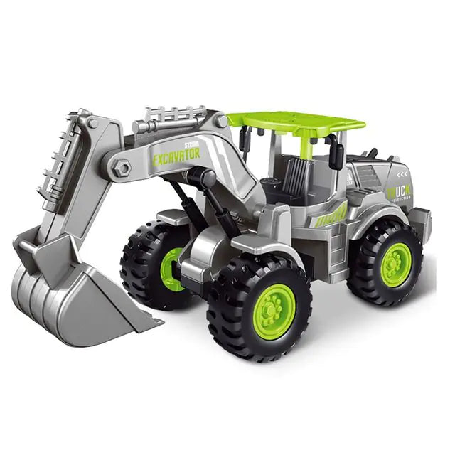 Imitation Alloy Inertia Engineering Vehicle Toy Excavator