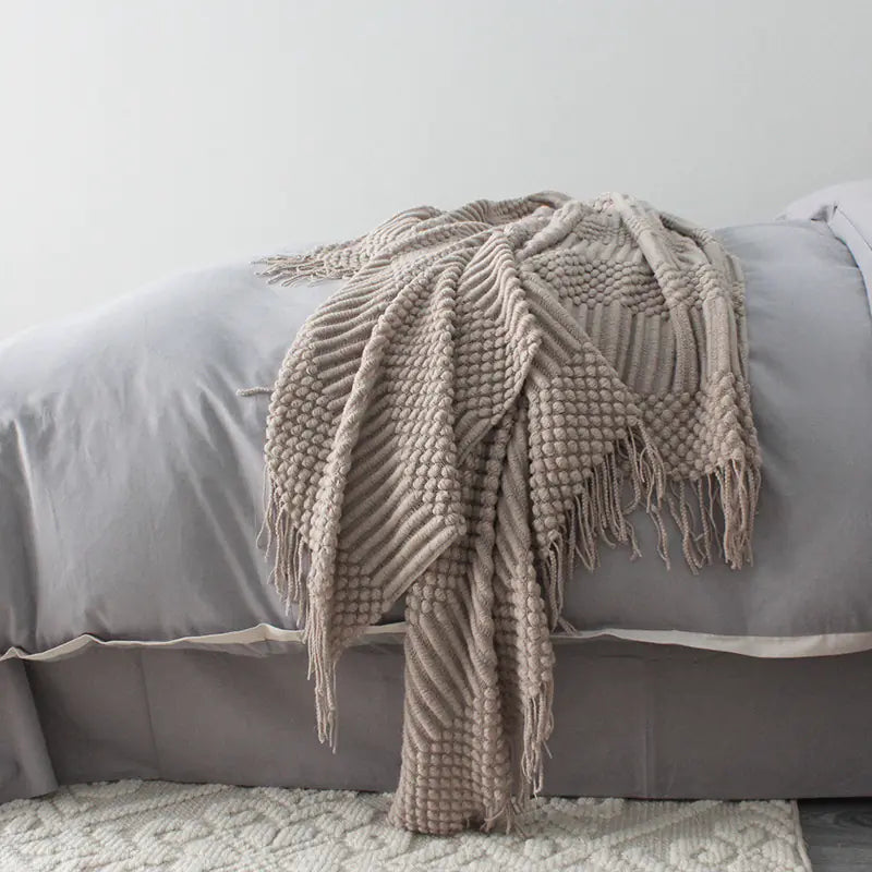 Knit Spring Summer Air Conditioner Blanket for Naps