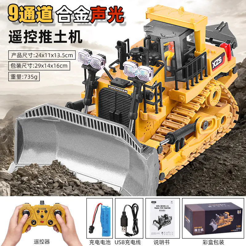 Large Alloy Remote Control Excavator Toy for Kids