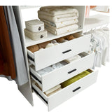 Modern White Closet Organizer