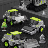 Imitation Alloy Inertia Engineering Vehicle Toy Excavator
