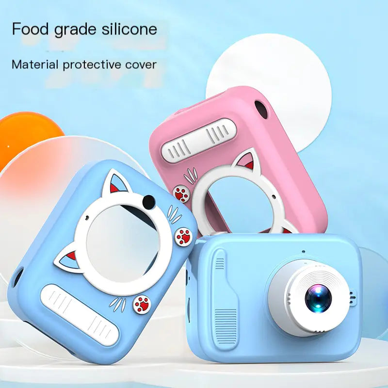 Kids Digital Camera Toy - Cartoon Cat HD Photography