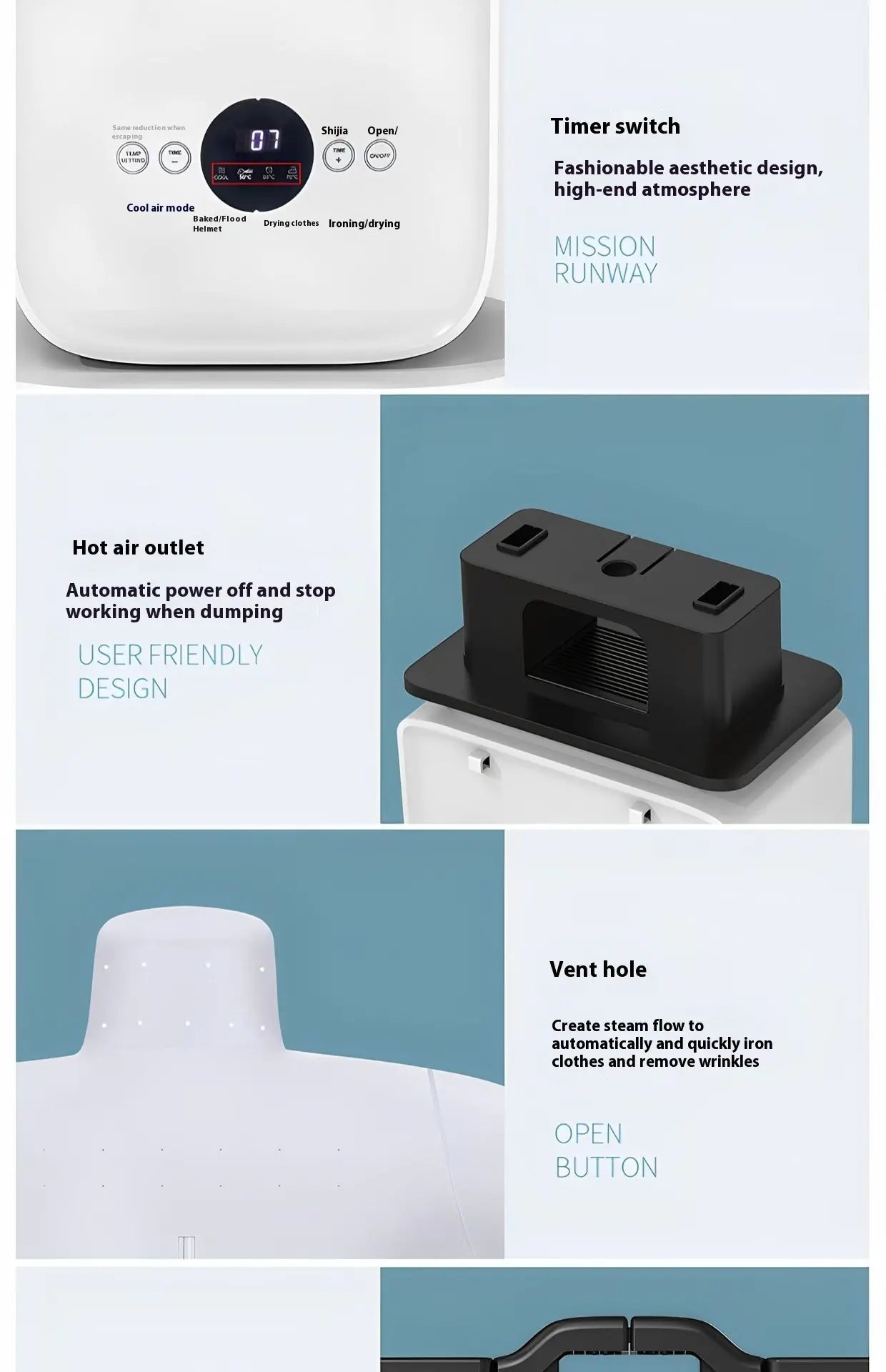 Inflatable Ironing & Drying Machine