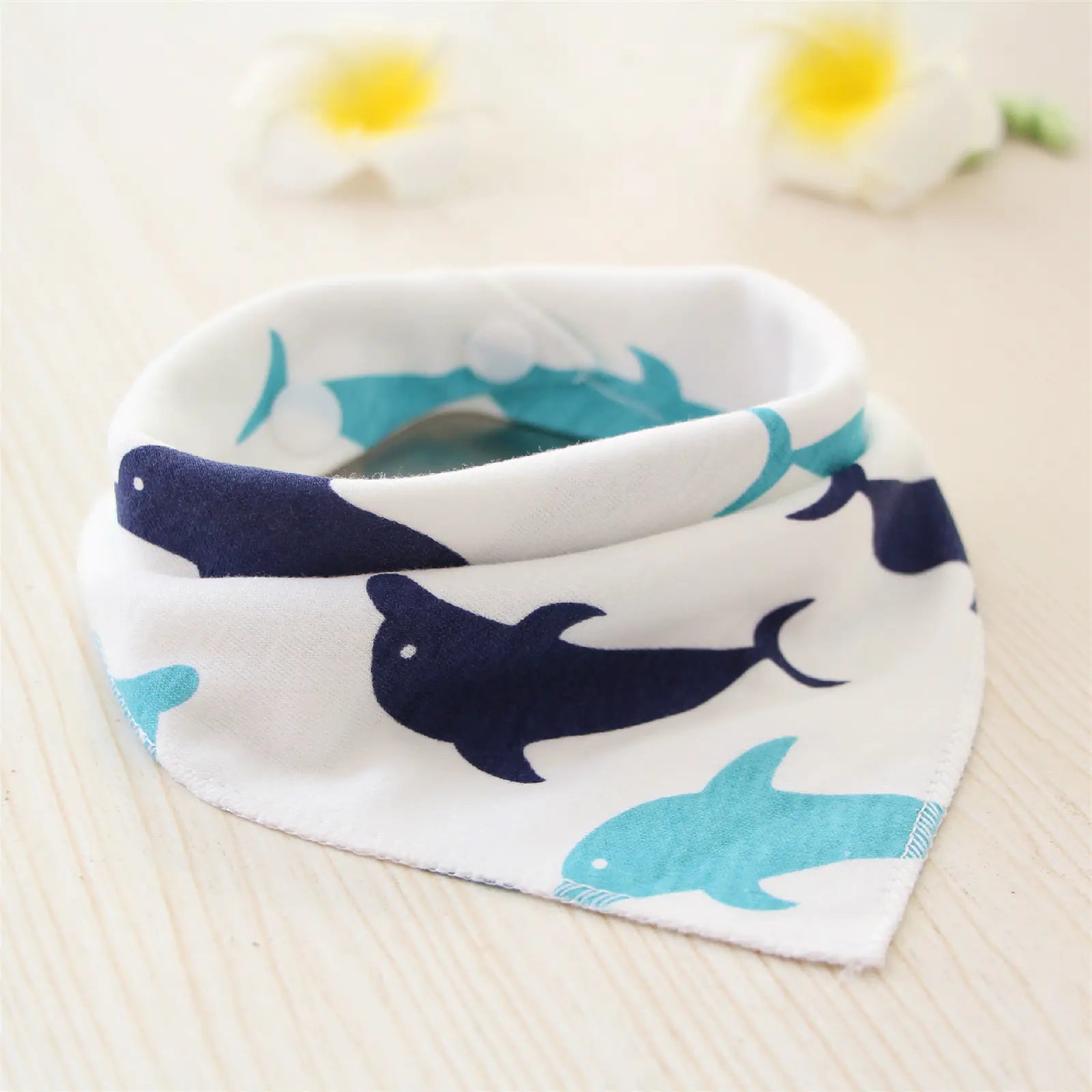 Waterproof Cotton Baby Bibs with Cartoon Design