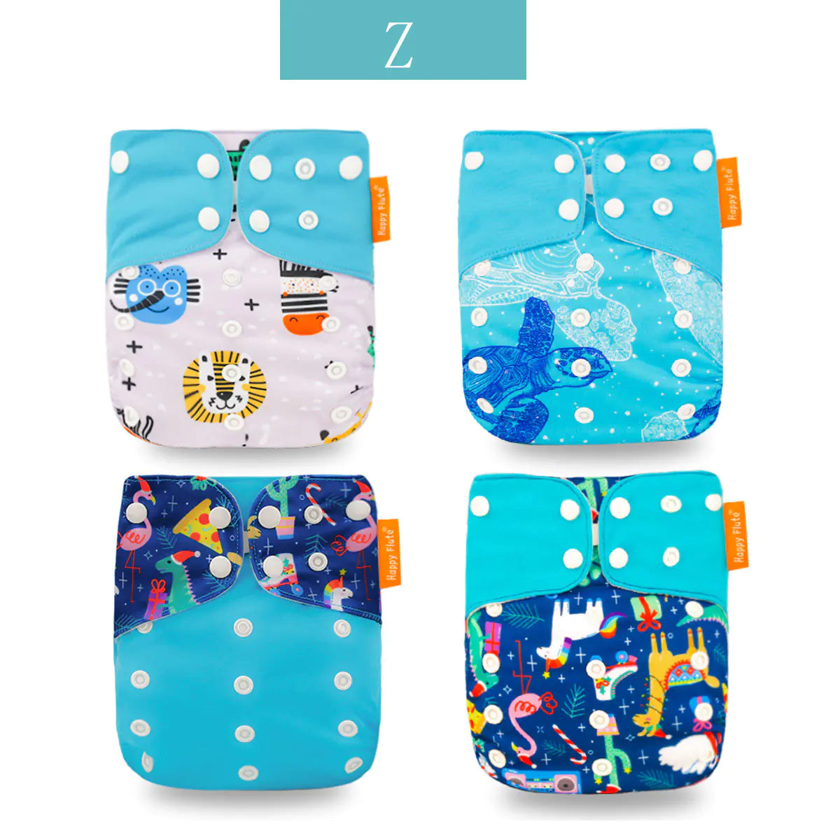 Happyflute Baby Cloth Training Pants - 4 Pack Washable