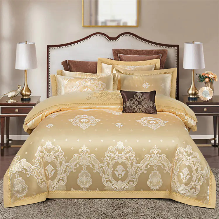 Pure Cotton Jacquard 4-Piece Bedding Set (Wholesale)