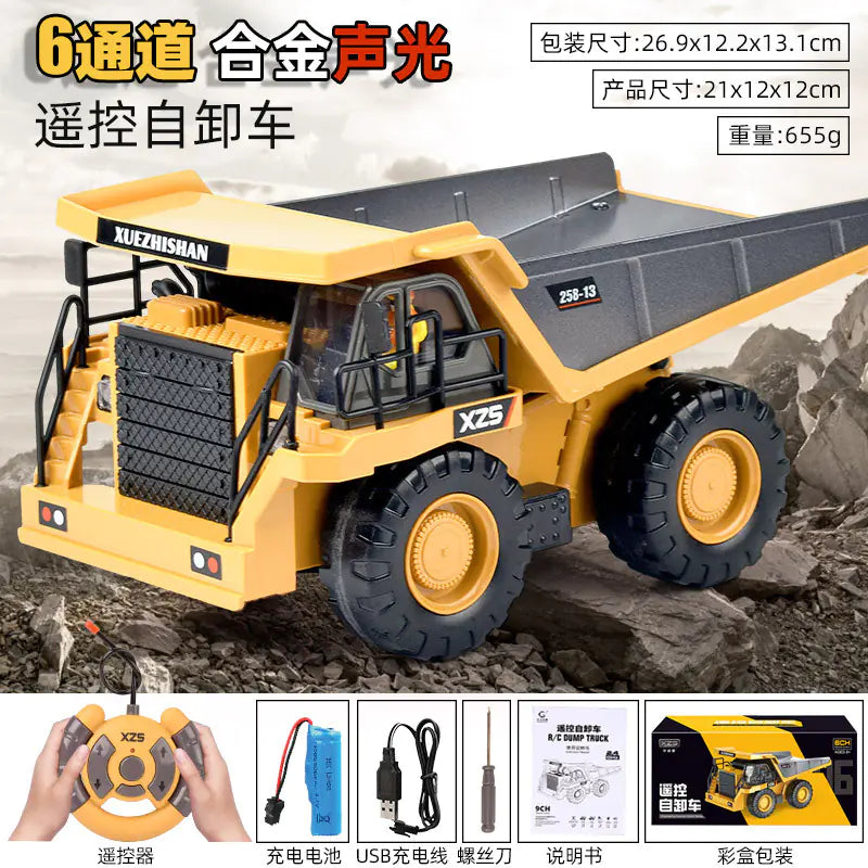 Large Alloy Remote Control Excavator Toy for Kids