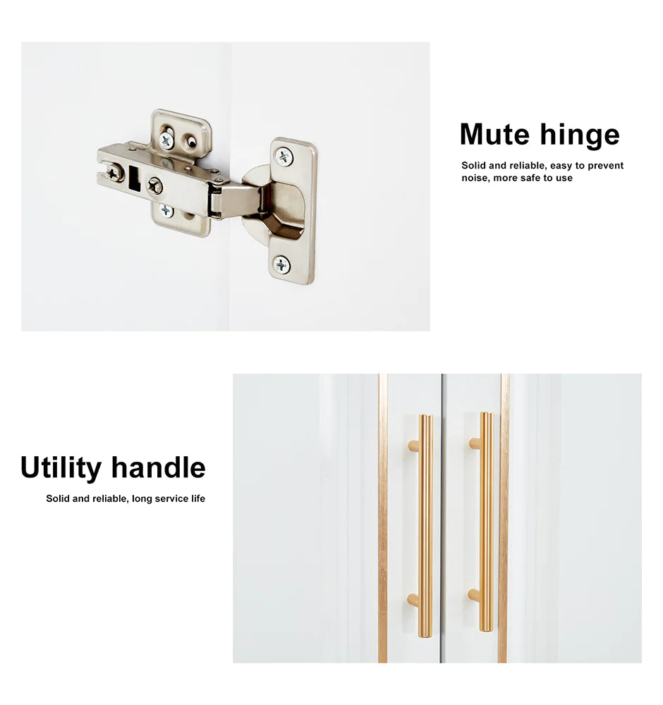 Sleek 3-Door Bedroom Armoire