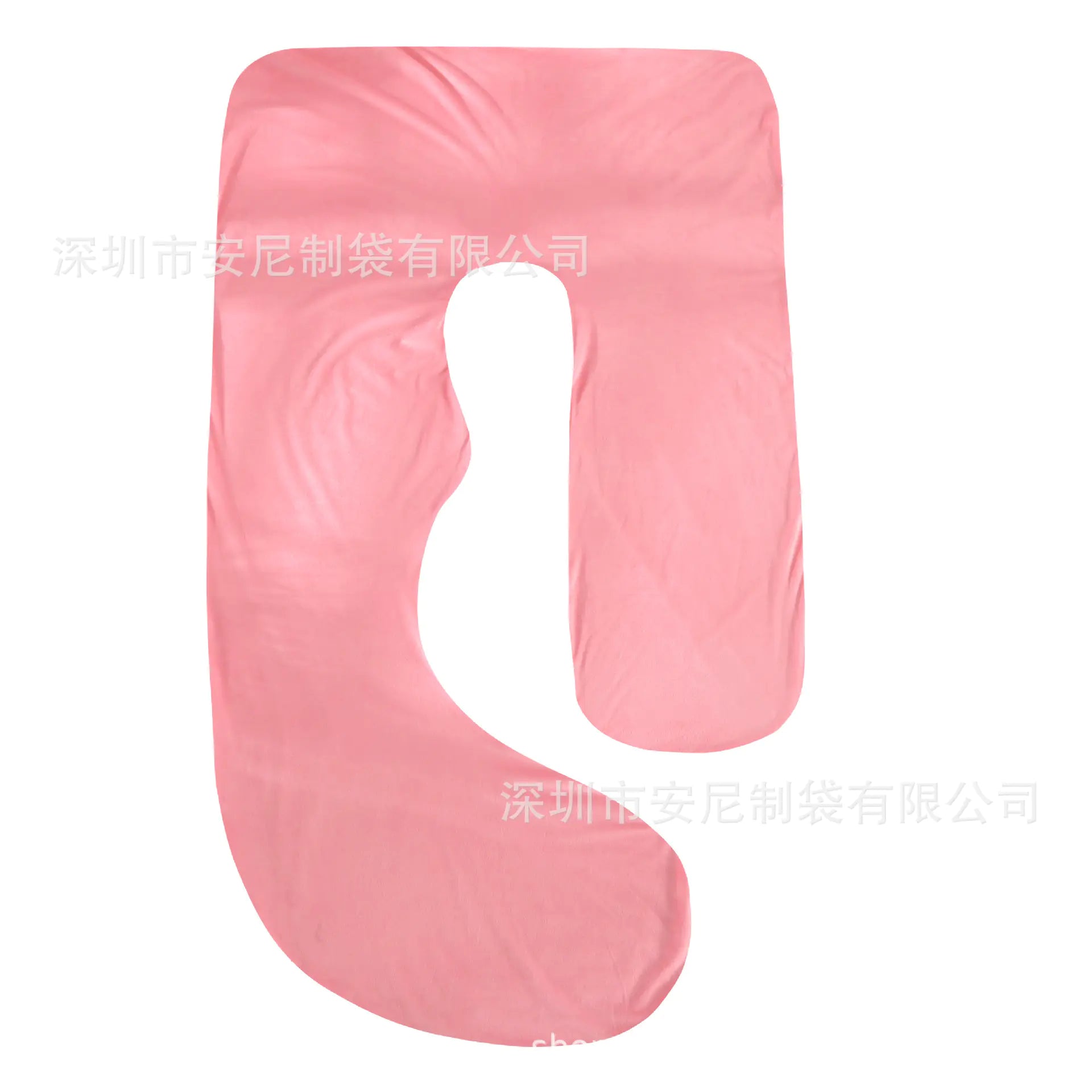 J-Shaped Pregnancy Pillow with Crystal Velvet Cover