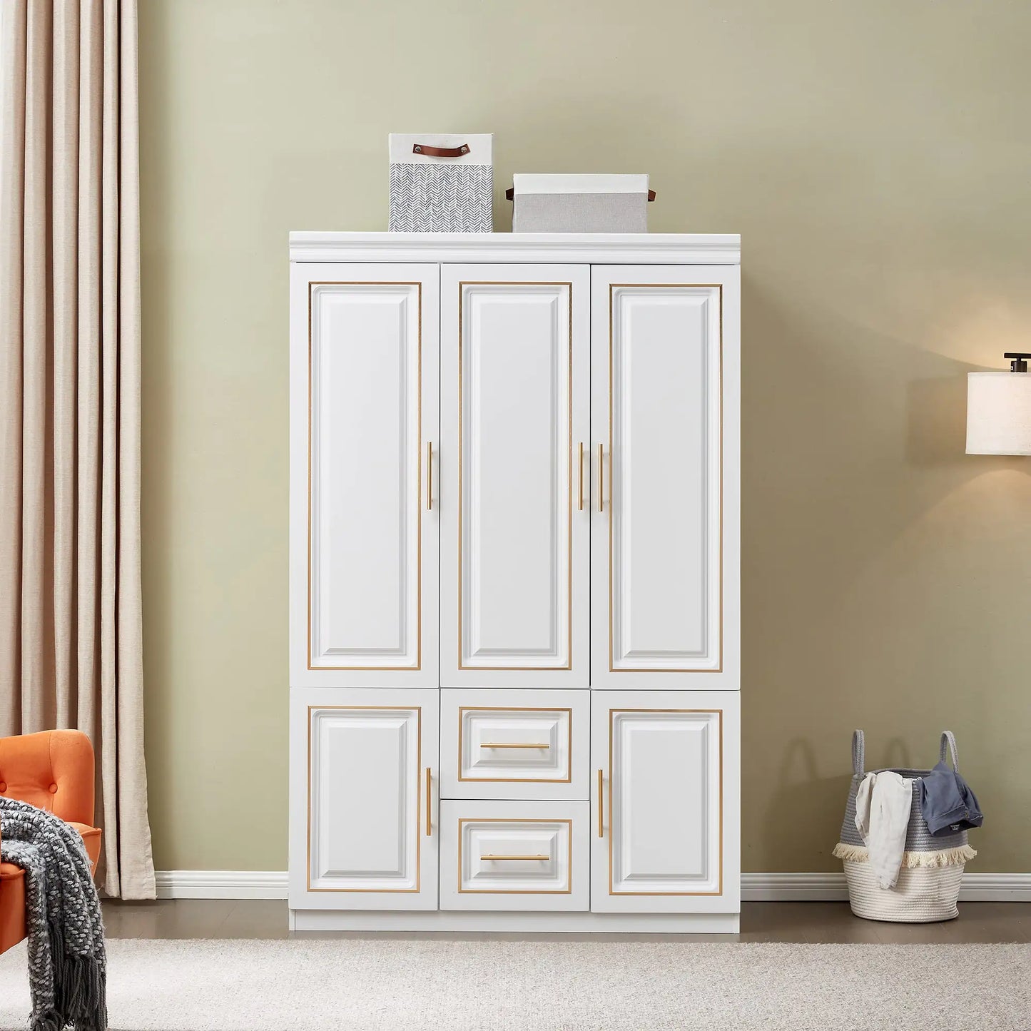 Sleek 3-Door Bedroom Armoire