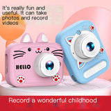 Kids Digital Camera Toy - Cartoon Cat HD Photography