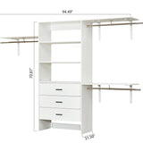 Modern White Closet Organizer