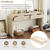 Unique Retro Silhouette Entryway Table With Open Design