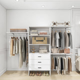 Modern White Closet Organizer