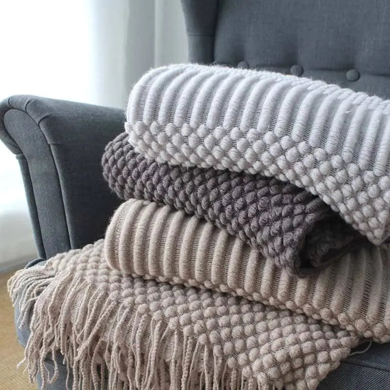 Knit Spring Summer Air Conditioner Blanket for Naps