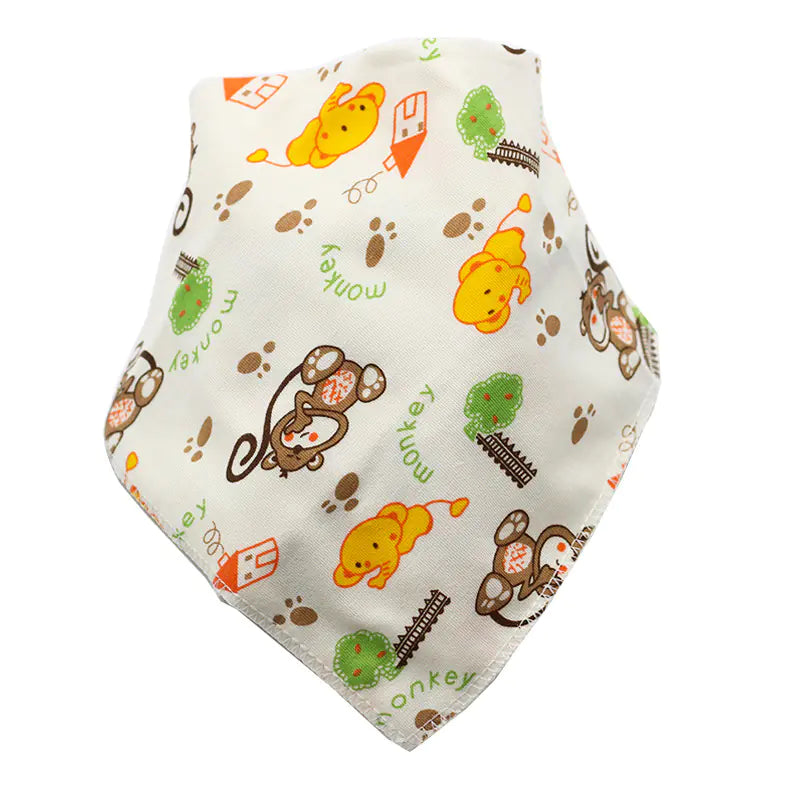 Waterproof Cotton Baby Bibs with Cartoon Design