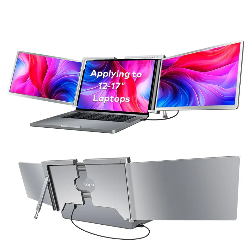 Portable Dual-Screen Laptop Display