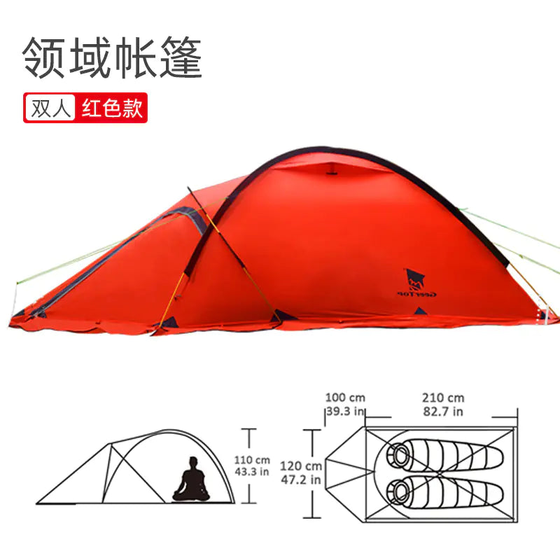 Winter Double Layer Waterproof Camping Tent for Hiking