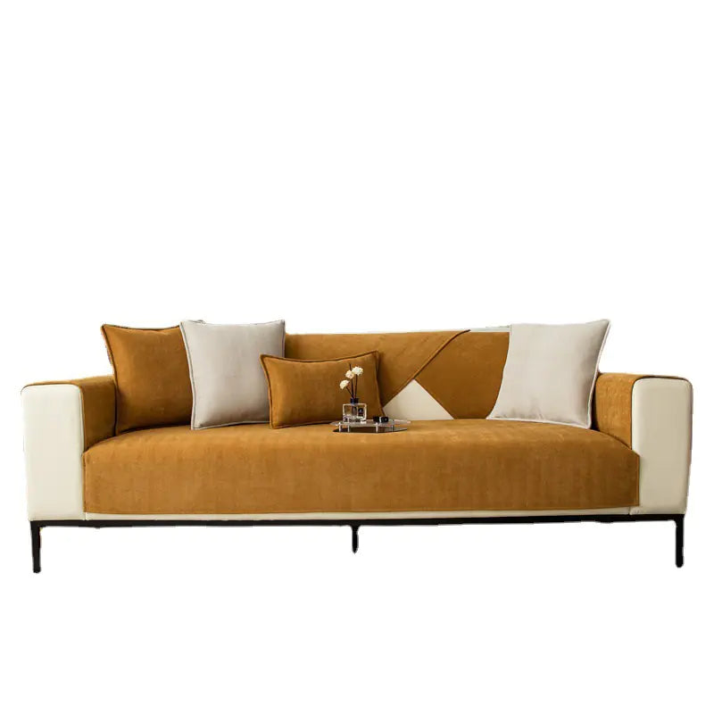 Universal Chenille Sofa Cover with Non-Slip Design