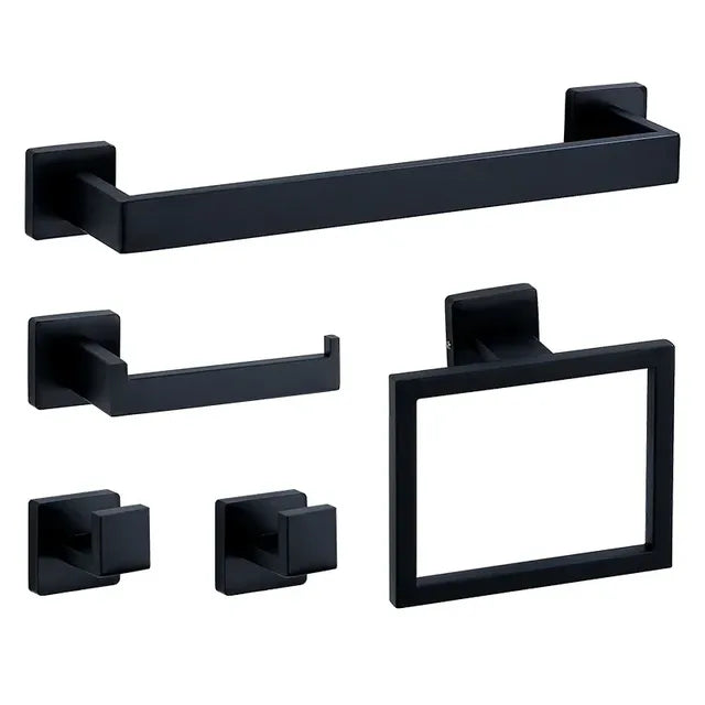 Wall-Mounted Stainless Steel Bathroom Hardware Set