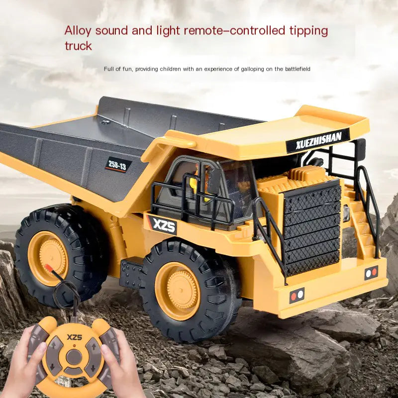Large Alloy Remote Control Excavator Toy for Kids