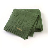 Solid Color Knitted Baby Blanket for Men and Women