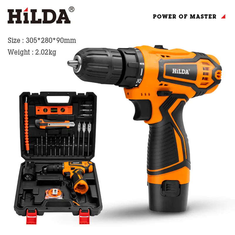 Multifunctional Cordless Electric Drill and Screwdriver