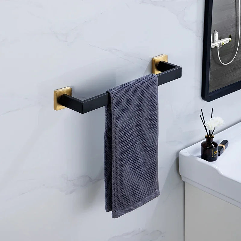 Wall-Mounted Stainless Steel Bathroom Hardware Set